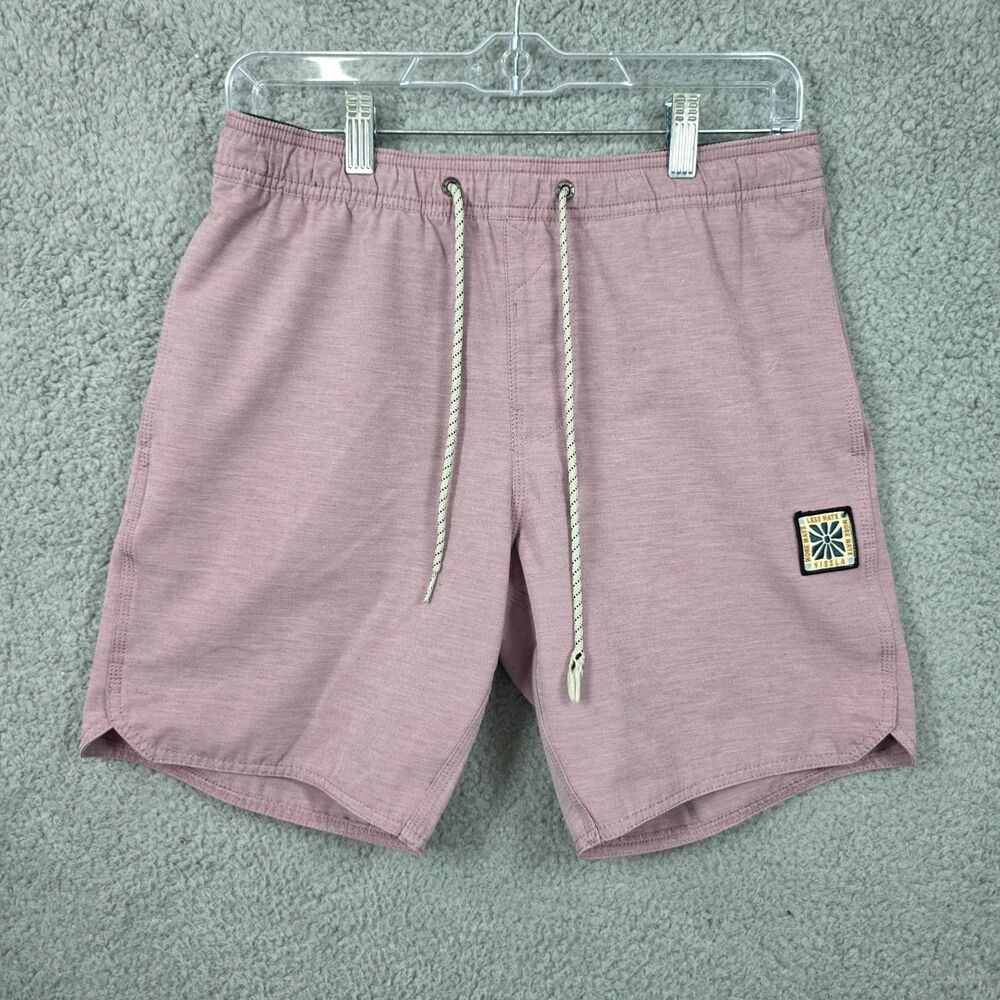 Vissla Seven Seas Board Shorts Mens Small Pink Ecolastics Surf Swim Trunks